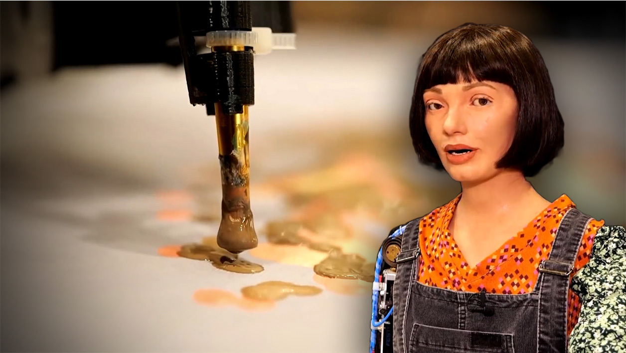 découvrez Ai-Da, le premier robot artiste peintre