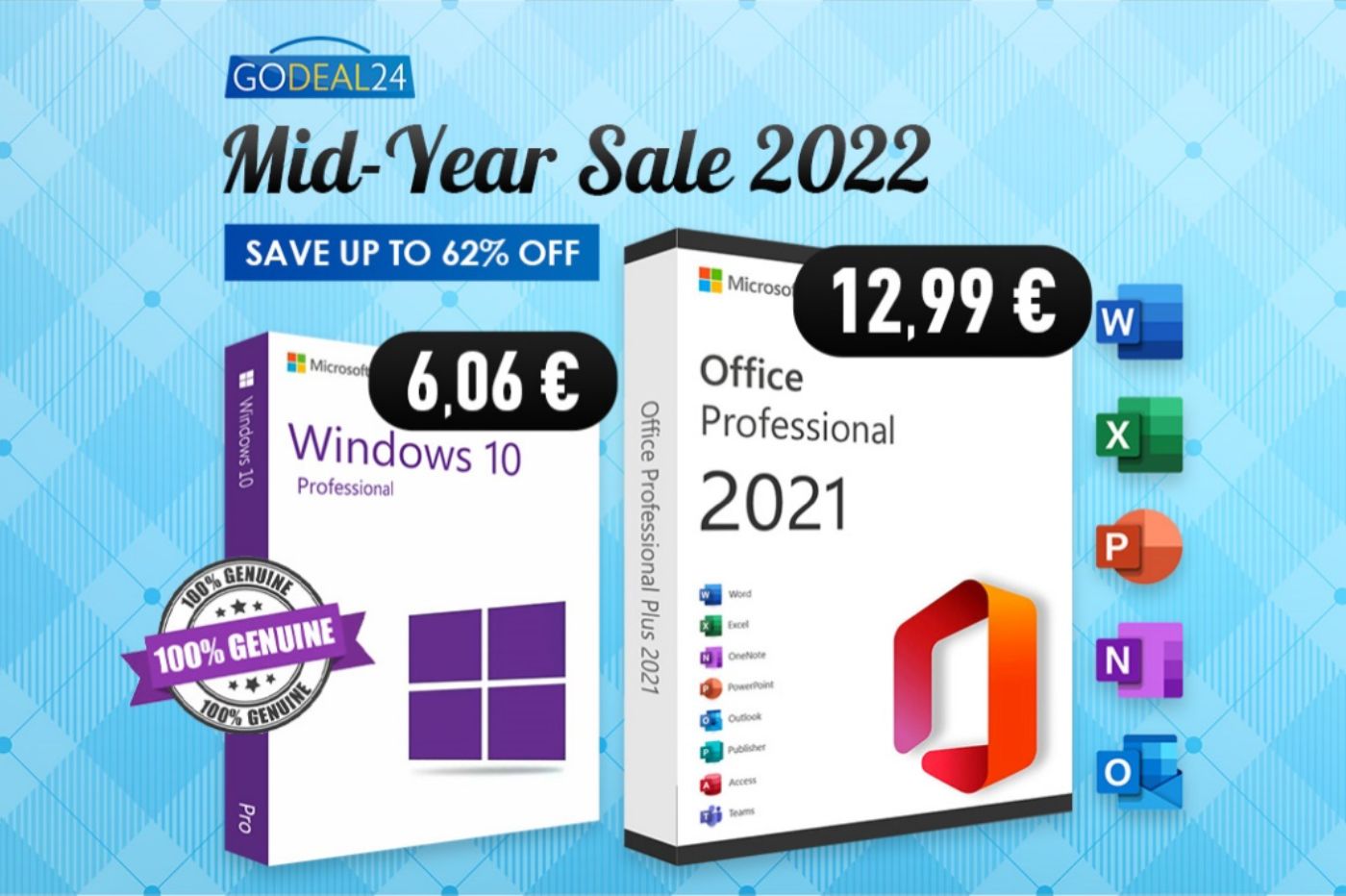 Pour fêter l'été, Godeal24 écrase les prix de ses licences (Windows 10, Office 2021)