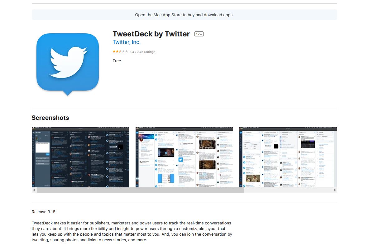 Twitter tue TweetDeck pour Mac