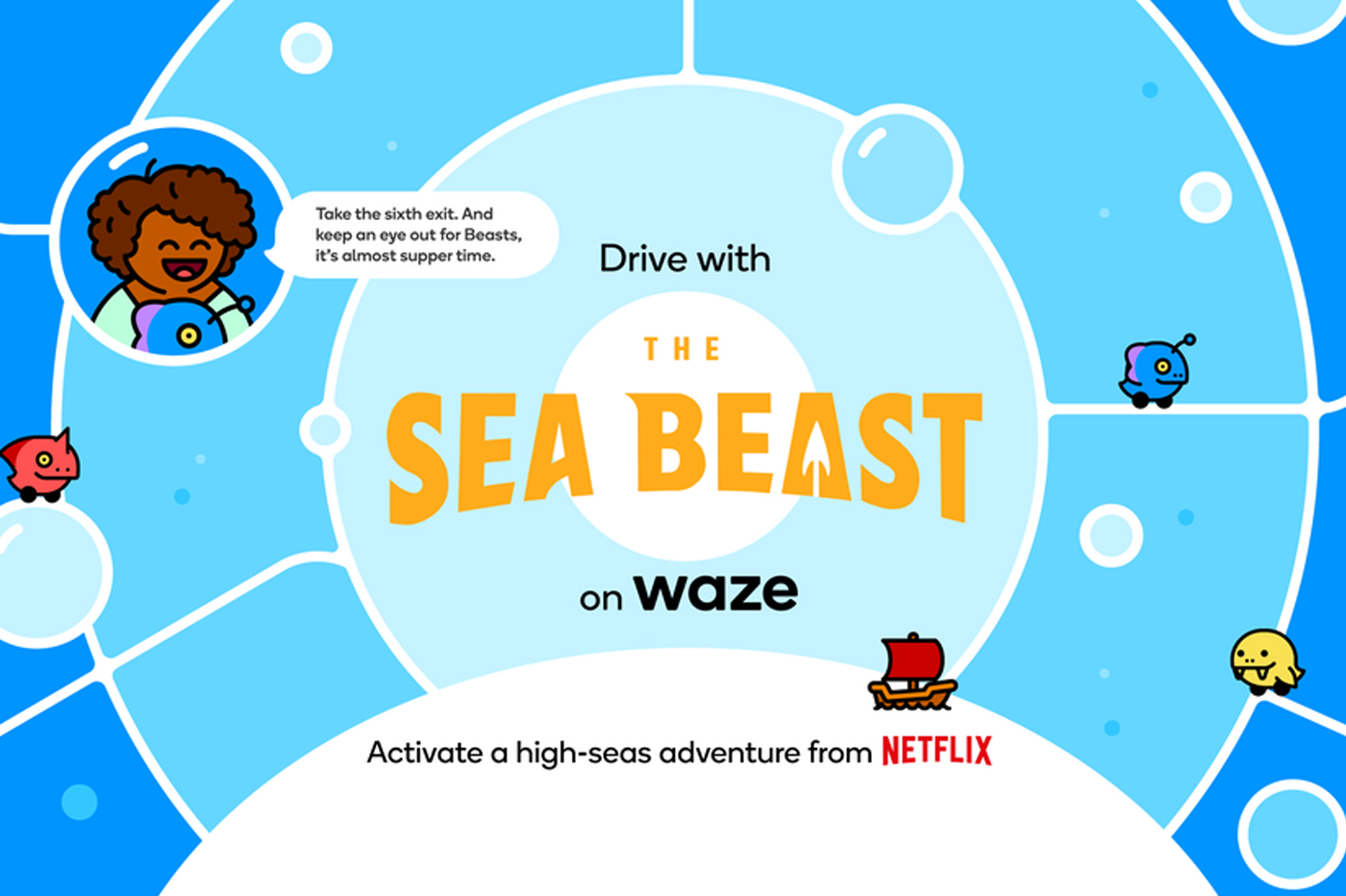 Comment Netflix fait la pub de son nouveau dessin animé sur Waze