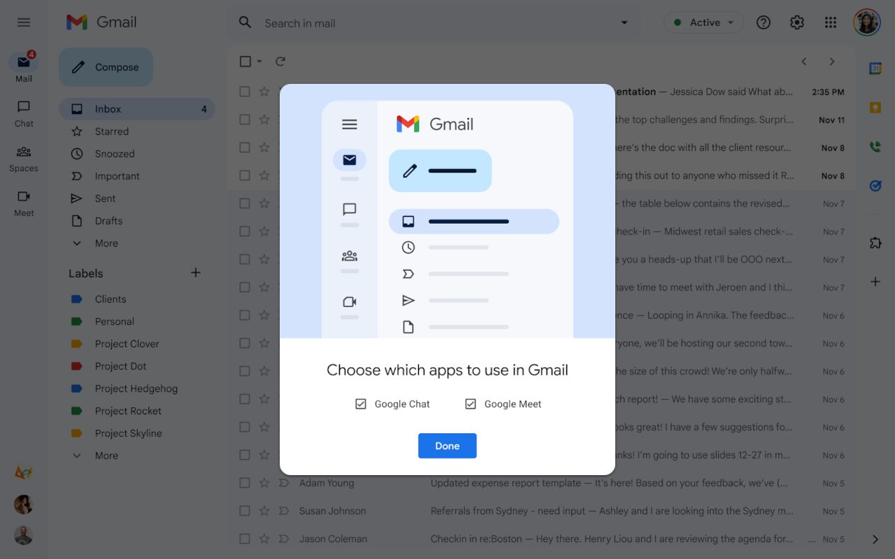 Le nouveau Gmail activé par défaut