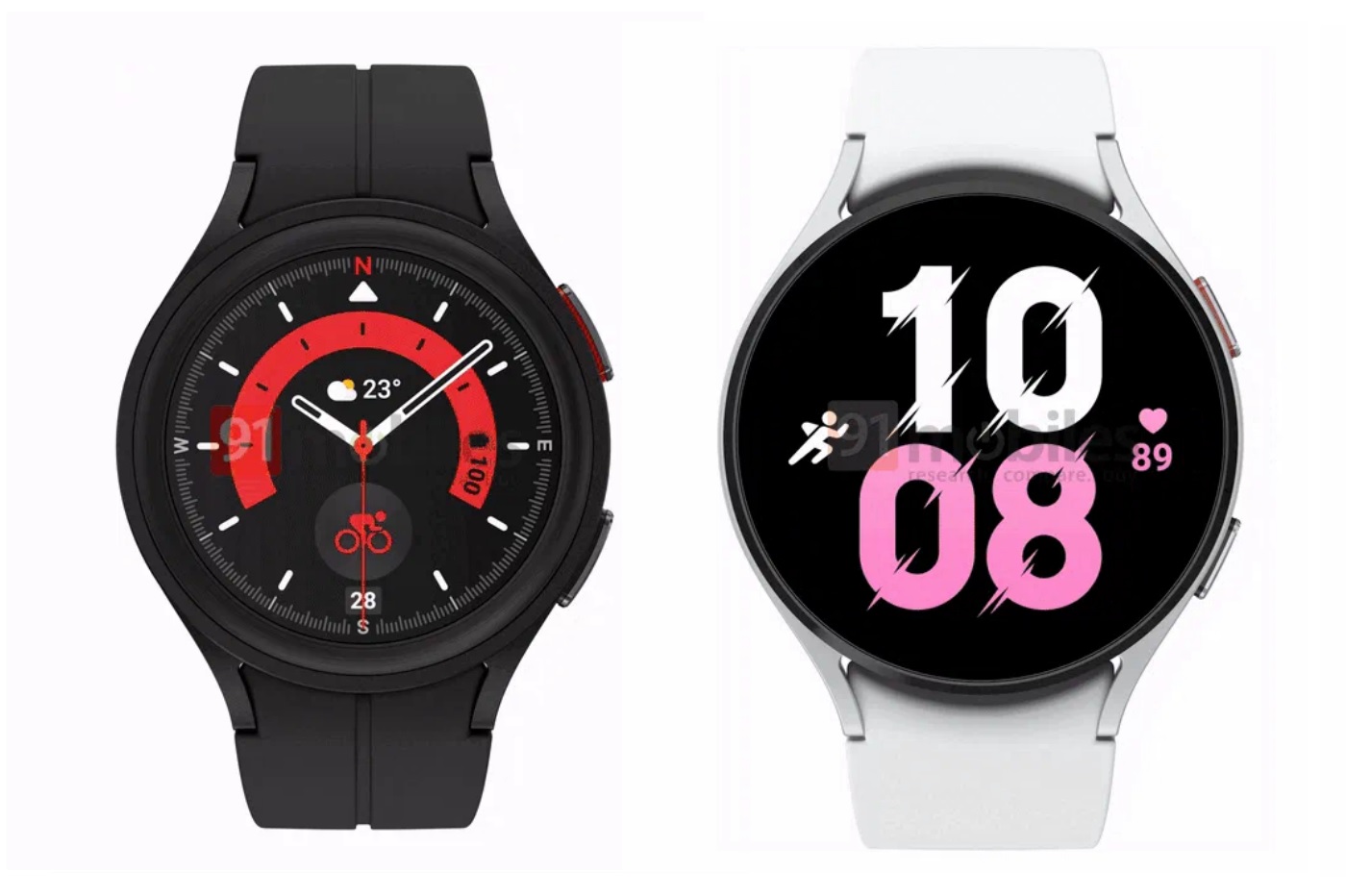 Les nouvelles montres connectées Galaxy Watch5 et Watch5 Pro de Samsung se dévoilent en images