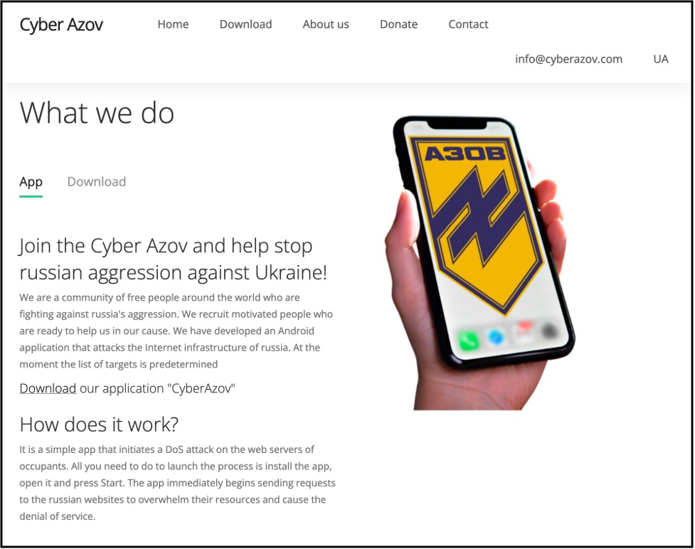 Ukraine : Une fausse application utilisée pour tromper les partisans ukrainiens