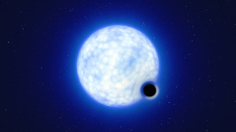 découverte du premier trou noir dormant en dehors de notre galaxie