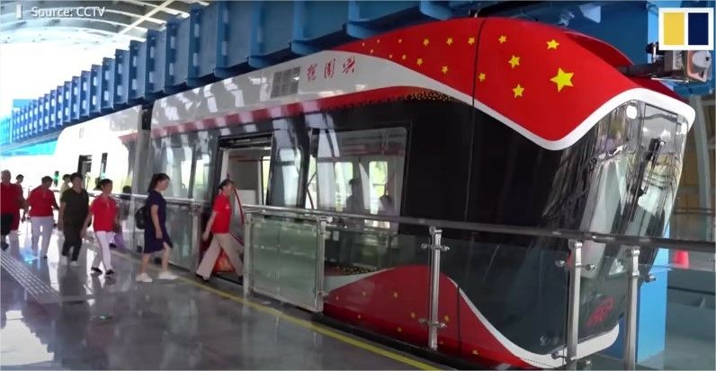 un nouveau train à lévitation magnétique testé en Chine