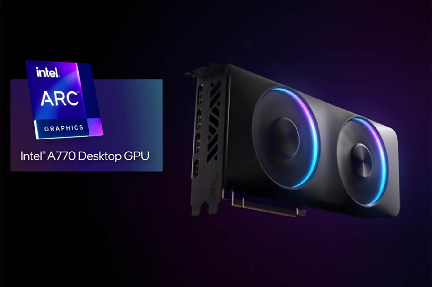 Intel attaque la RTX3060 de Nvidia sur les performances… et les prix !
