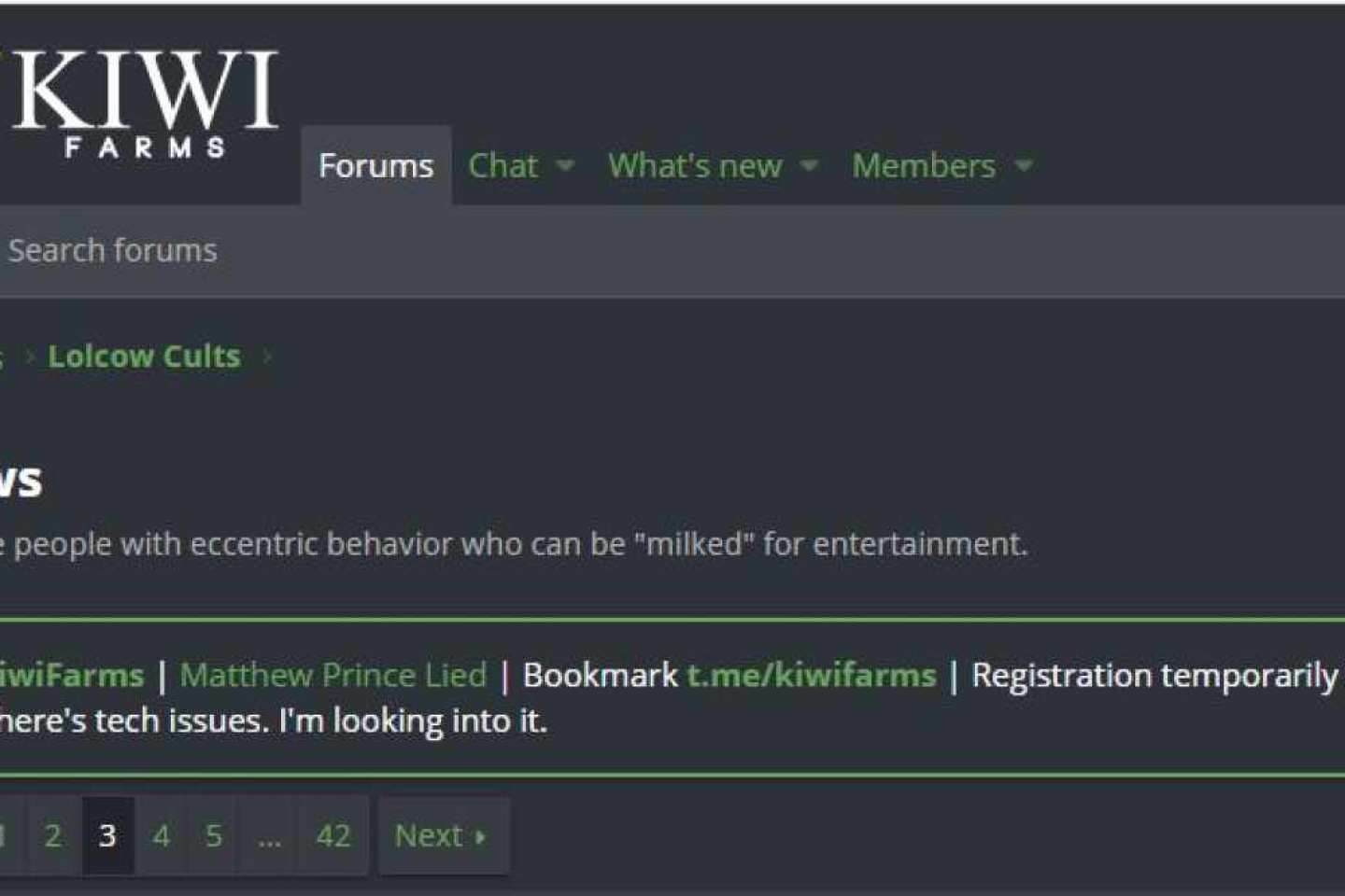 Le forum Kiwi Farms hors ligne à cause d’un piratage