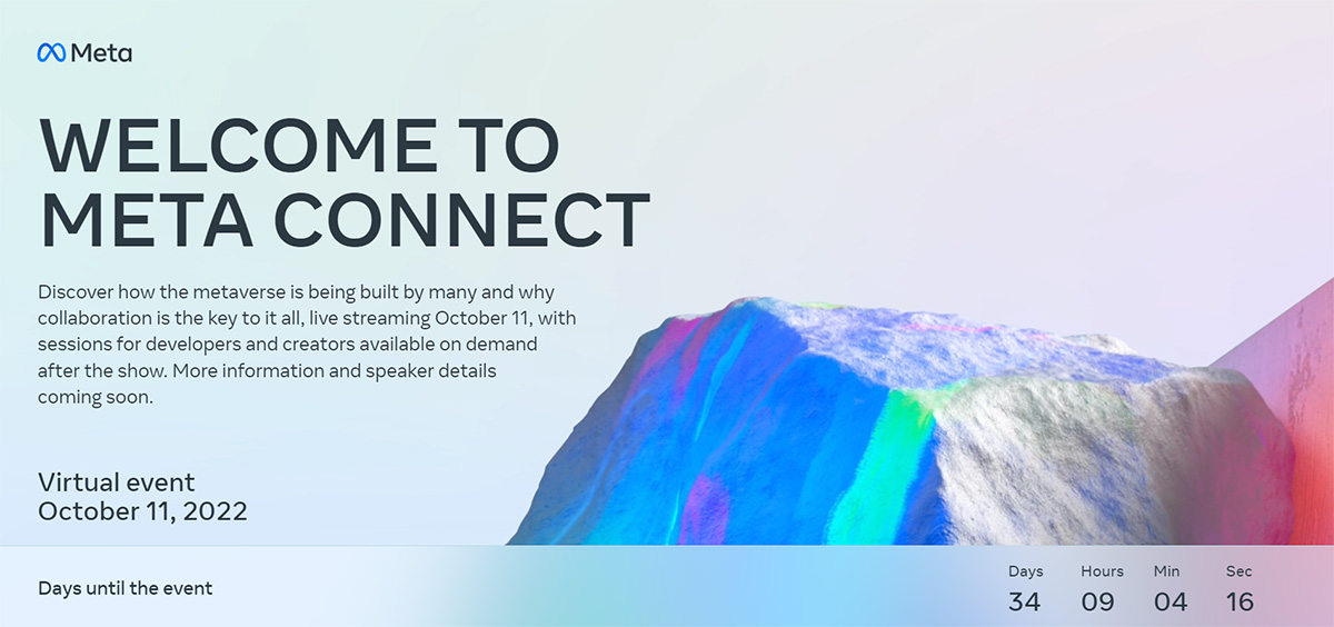 Meta annonce son prochain événement virtuel Meta Connect