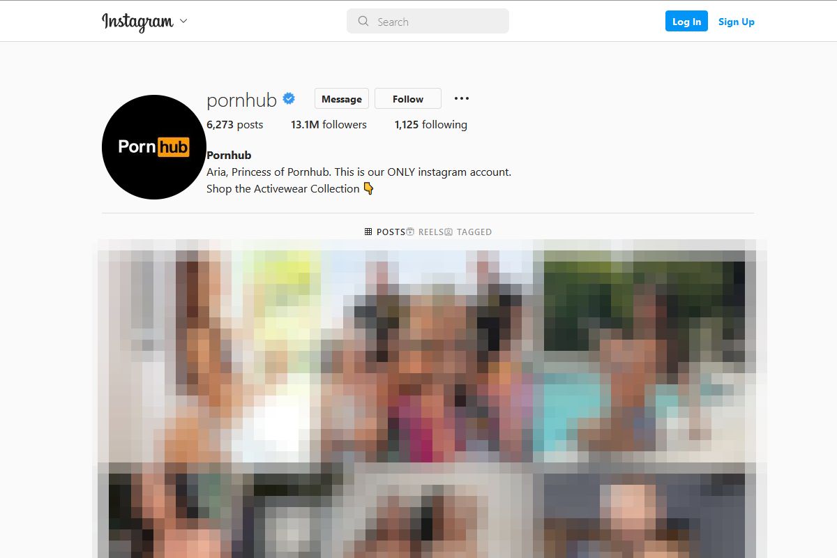 Pornhub a disparu d'Instagram