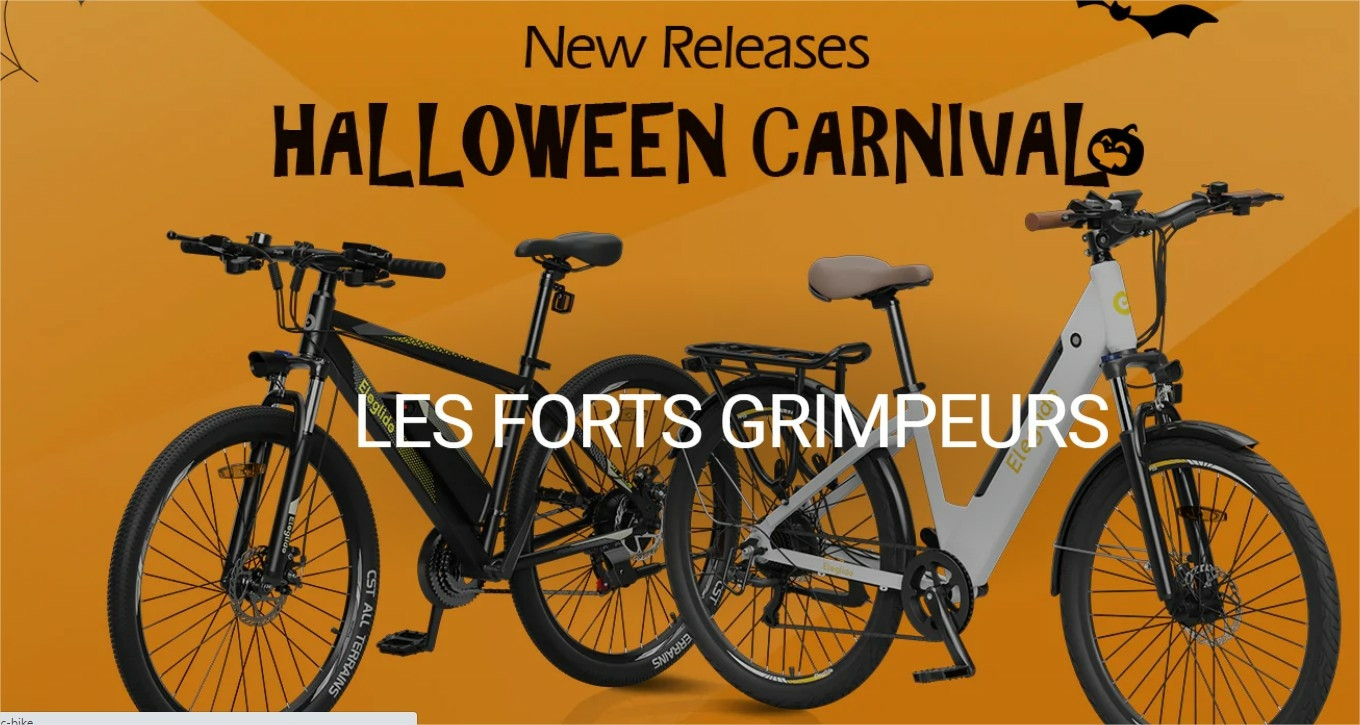 Eleglide fête Halloween avec des promotions sur de nombreux vélos électriques