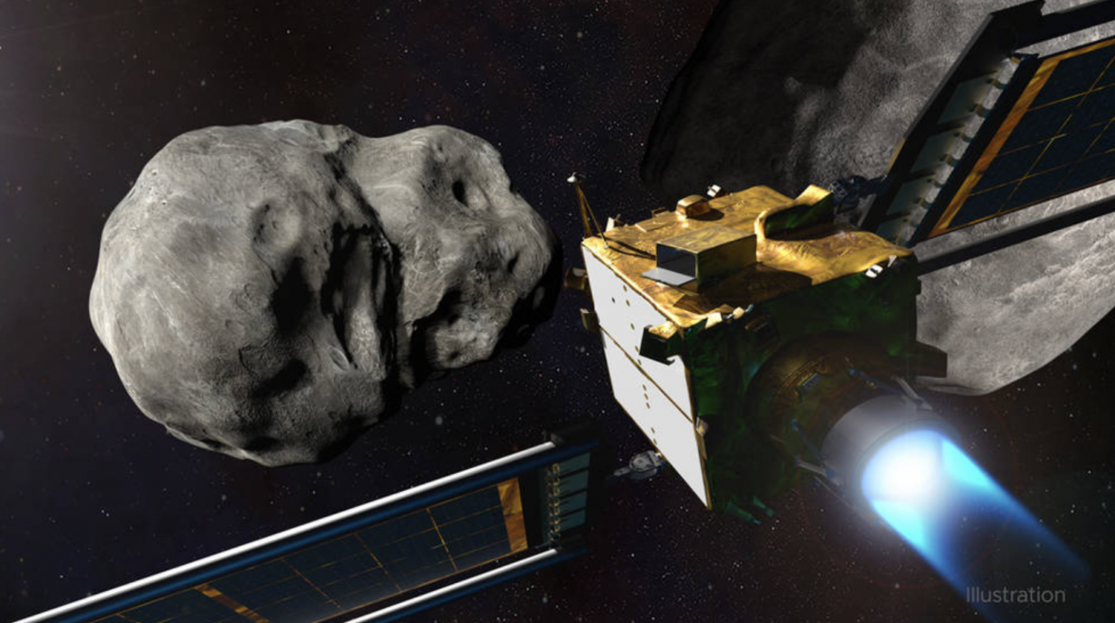 NASA : la sonde DART frappe avec succès l’astéroïde Dimorphos