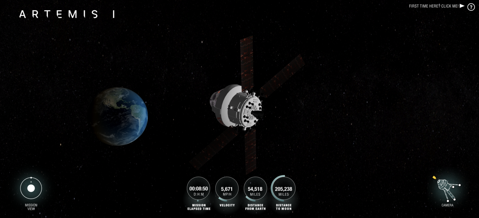 Artemis : suivez Orion en temps réel