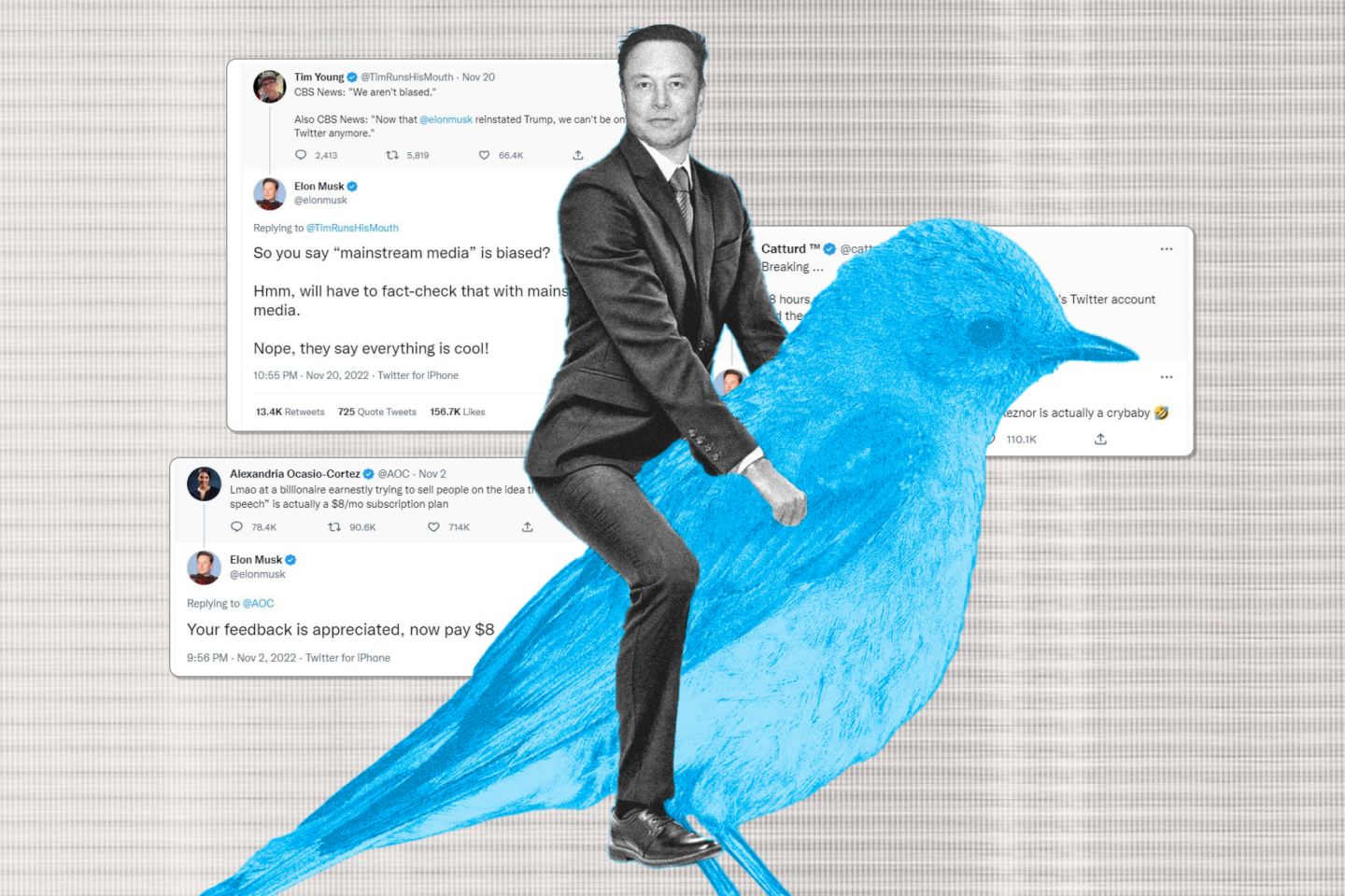 Sur Twitter, Elon Musk et sa « bulle de filtre » très droitière