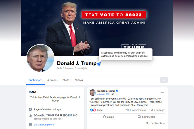 Donald Trump manœuvre pour son retour sur Facebook