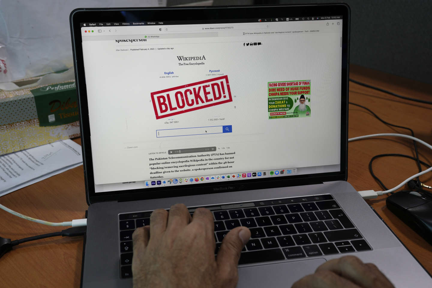 Le Pakistan bloque Wikipédia sur son territoire
