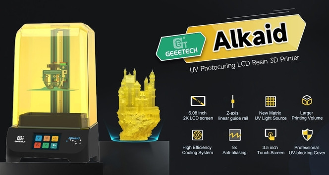 L'imprimante 3D résine Geetech ALKAID LCD en promotion !