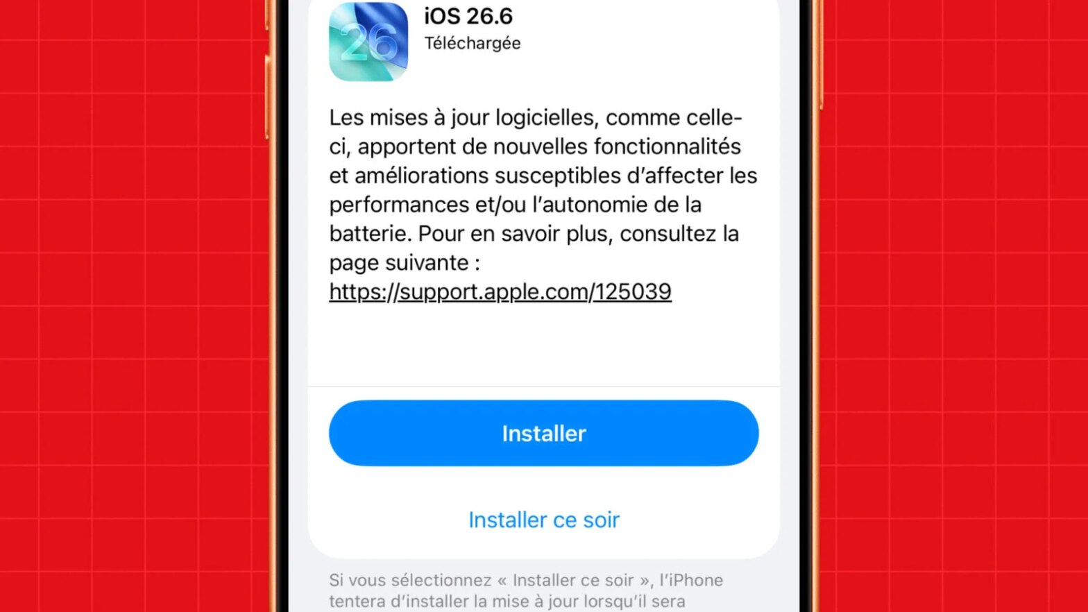 iOS 26.6 est disponible, voici les principales nouveautés