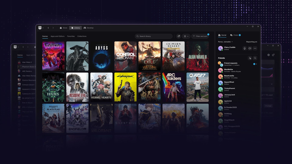 Un launcher d'Epic Games conçu avec l'IA pour rivaliser avec Steam